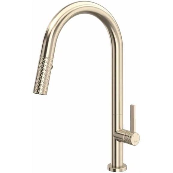 Rohl Tenerife Pull-Down Kitchen Faucet With C-Spout in Satin Nickel - TE55D1LMSTN