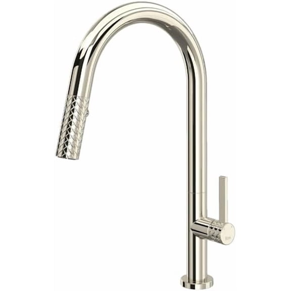 Open Box Rohl Tenerife Pull-Down Kitchen Faucet With C-Spout in Polished Nickel - TE55D1LMPN