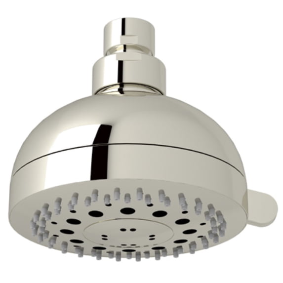 Rohl Three Function Rovato Showerhead Made Of Abs With Easy Clean Spray Face In Polished Nickel