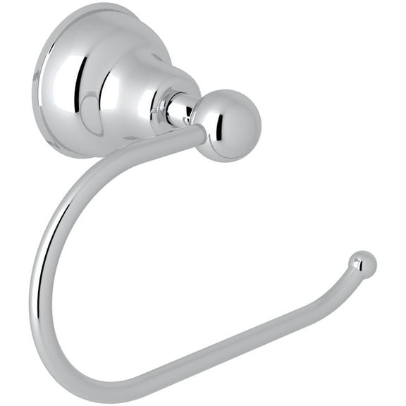 Rohl Toilet Paper Holder "Half Loop" Style In Polished Chrome