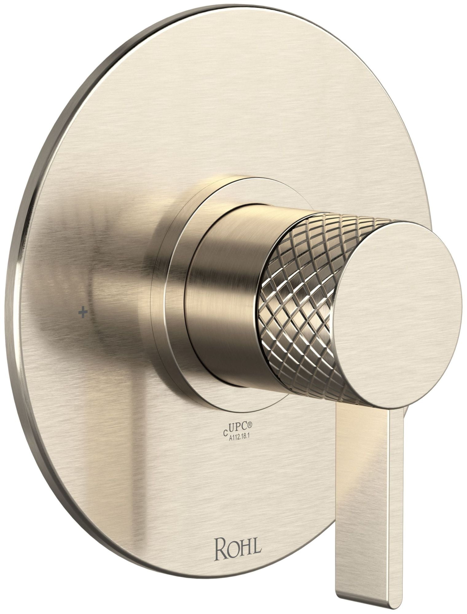 Tenerife Transitional Polished Nickel Wall-Mounted Lever Trim