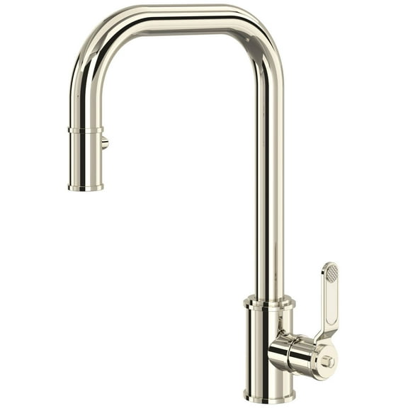Rohl U.4546Ht-2 Armstrong 1.75 GPM Single Hole Pull Down Kitchen Faucet - Nickel