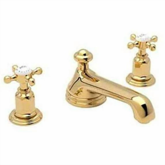 Rohl U3706 Perrin and Rowe Widespread Bathroom Faucet with Pop-Up Drain, Available in Various Colors