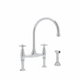 thumbnail image 1 of Rohl U4718 Perrin and Rowe High-Arc Bridge Kitchen Faucet, Available in Various Colors, 1 of 2