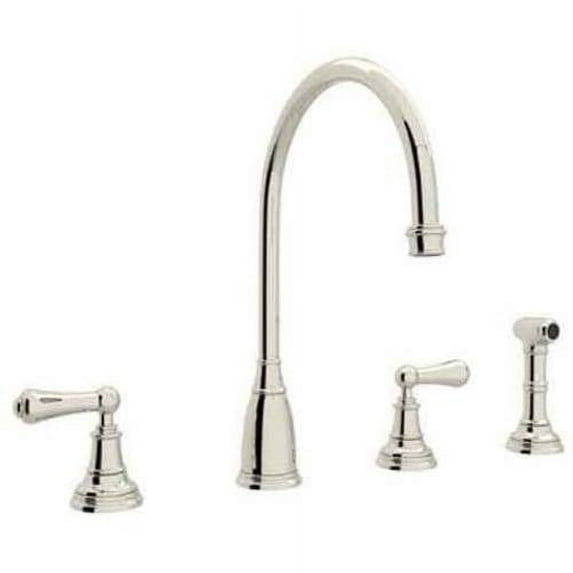 Rohl U4736 Perrin and Rowe Widespread Kitchen Faucet, Available in Various Colors