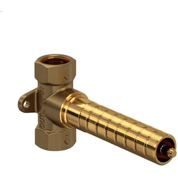Rohl Universal Rough Valve Body Only Counterclockwise Opening Concealed For Wall Mounted Volume Control Trims U.3240 U.3241 U.3774 U.3775 A4912 A4812