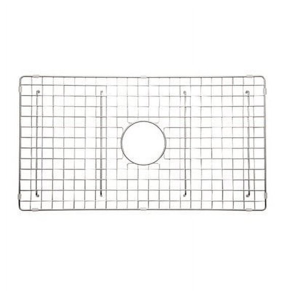 Rohl WSGUM3018SS Wire Sink Grid for Um3018 Kitchen Sinks with Center Drain Hole, Stainless Steel