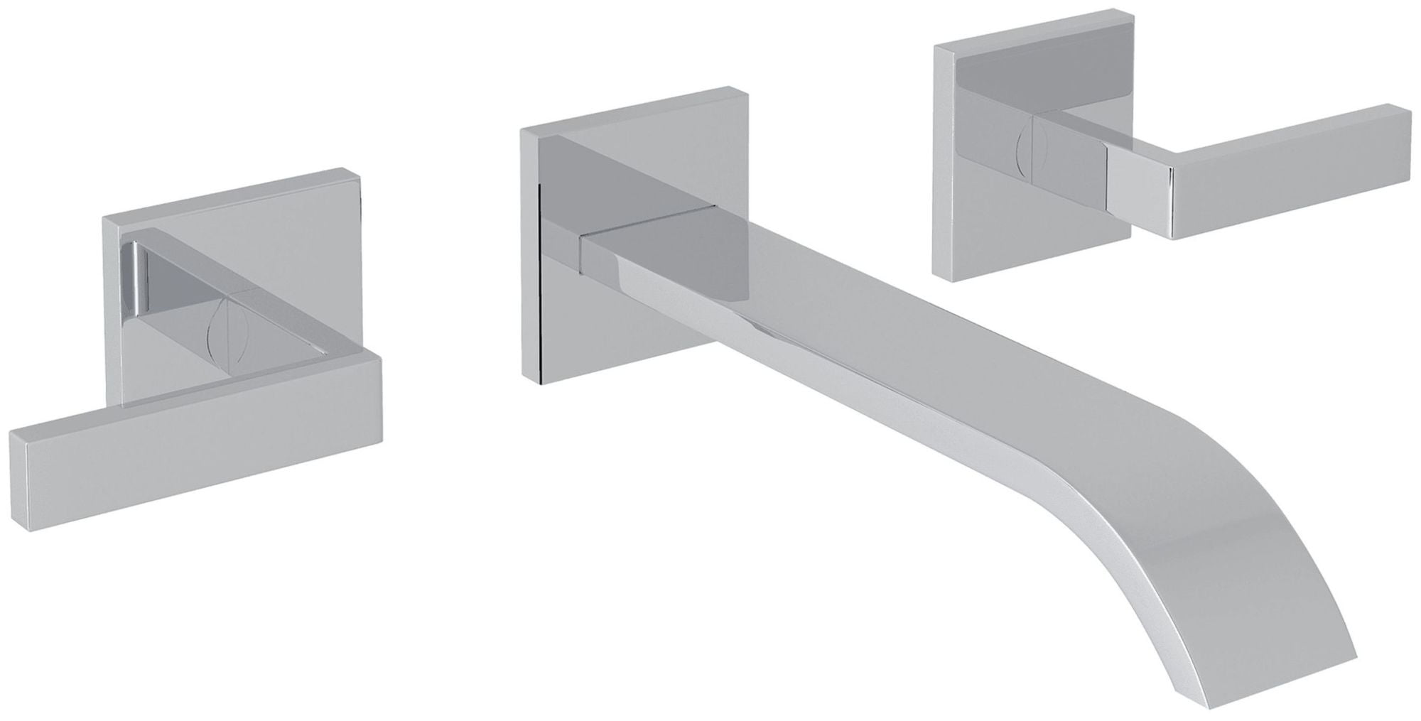 Sleek Satin Nickel 9'' Modern Wall Mounted Tub Filler