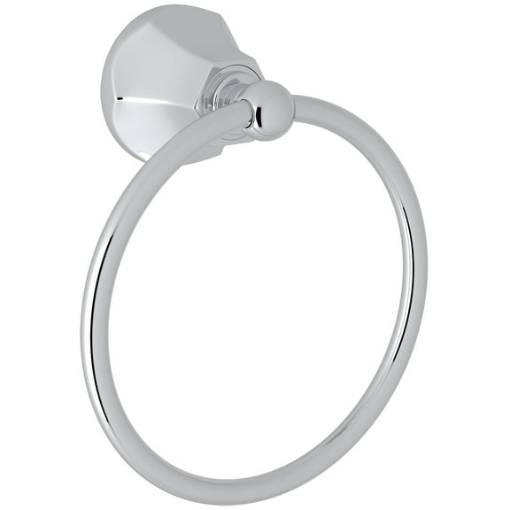 Rohl We4 Wellsford 6" Wall Mounted Towel Ring - Polished Chrome