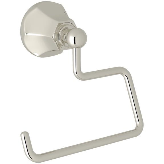Rohl We8 Wellsford Wall Mounted Euro Toilet Paper Holder Polished Nickel