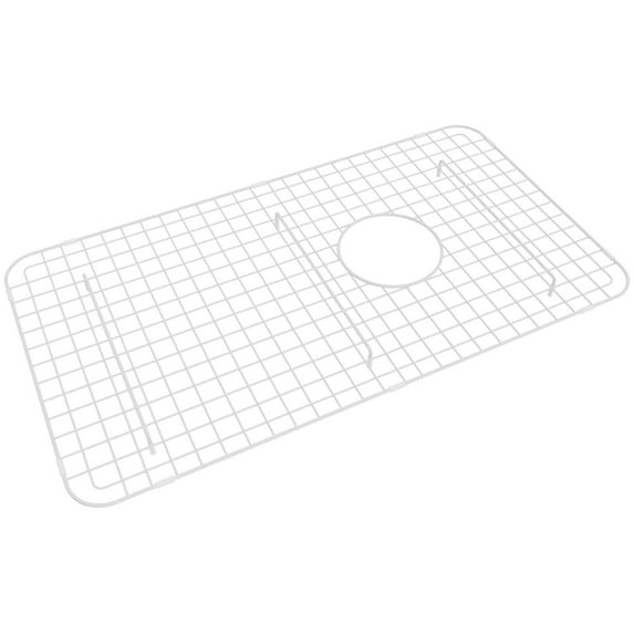 Rohl Wire Sink Grid For Rc3018 Kitchen Sinks In White Abcite Vinyl With Feet 14 1/2" X 26 3/8"