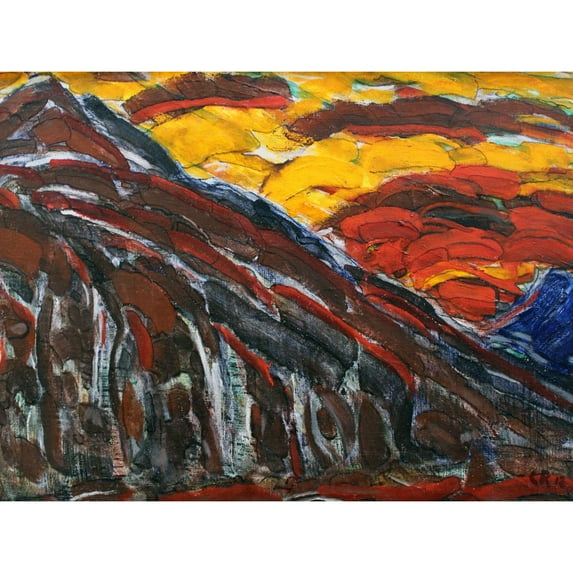 Rohlfs Visionary Landscape Expressionist Painting Extra Large Art Print Wall Mural Poster Premium XL