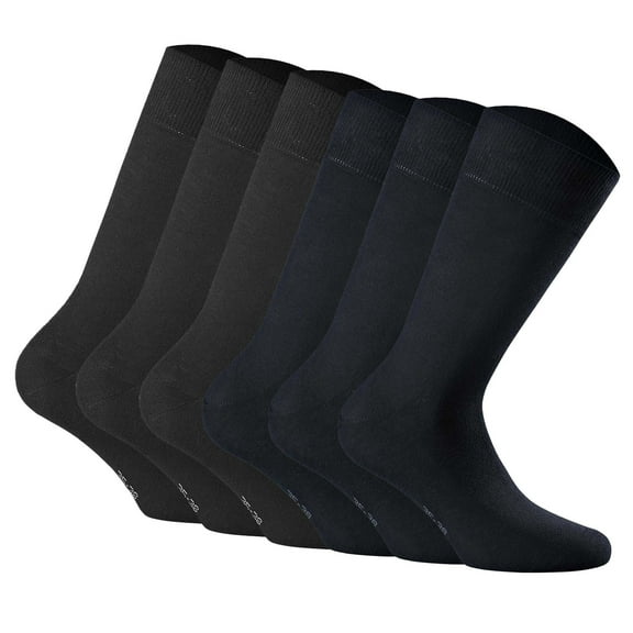 Rohner Basic Unisex Socks Cotton Black 2.5-5 Uk