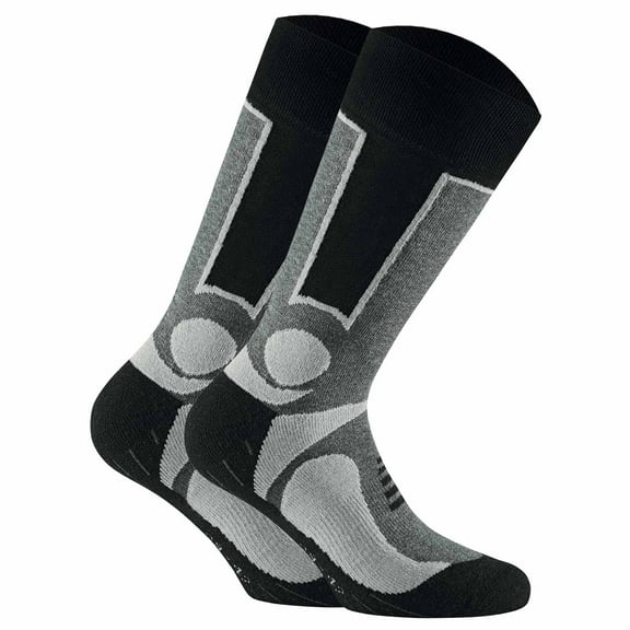 Rohner Basic Unisex Socks Cotton Blend Grey 2.5-5 Uk