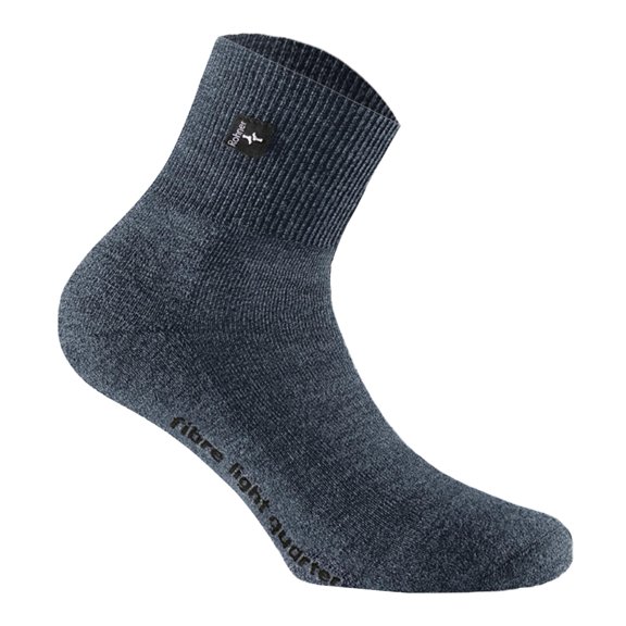 Rohner Unisex Quarter Trekking Socks - Fibre Light Quarter Blue 39-41 (5.5-7 Uk)