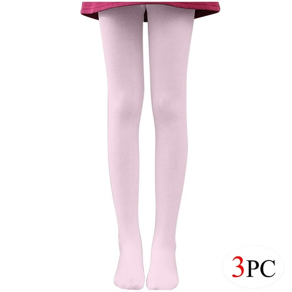 Rohuuque 3-Pack Women's Ballet Tights Solid Color Pantyhose Dance Tights Comfort Wear Sheer Tights for Performance Daily Pink