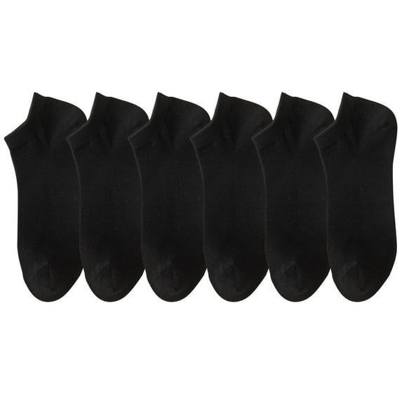 Rohuuque 6-Pack Grip Socks for Women No Show Socks Mesh Liner Lightweight Socks Breathable Low Cut Non-Slip Wear Black