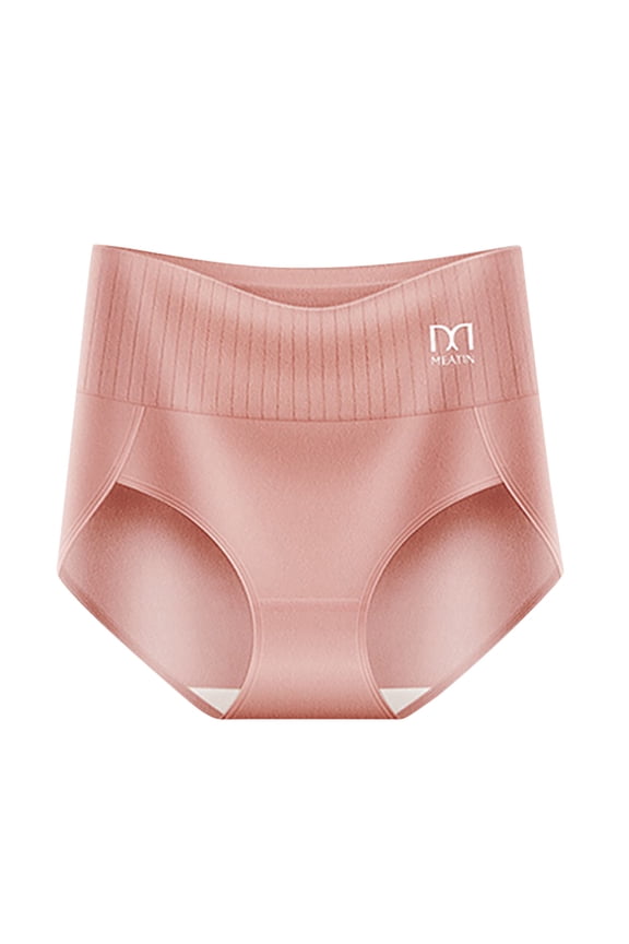 Rohuuque Butt Lifting Panties for Women High Waist Tummy Control Shapewear Full Coverage Invisibles Breathable Briefs Hot Pink