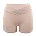 thumbnail image 1 of Rohuuque Butt Lifting Panties for Women Mid Rise Cotton Boyshorts Underwear Full Coverage Invisibles Soft Stretch Boxer Briefs Beige, 1 of 3