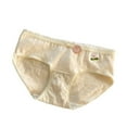 thumbnail image 1 of Rohuuque Cotton Underwear for Women Cute Printed Moisture Wicking Hipster Panties Low Rise Soft Stretch Breathable Underwear Beige, 1 of 3