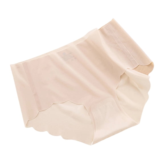 ZQUUVOU Cotton Underwear for Women High Waist Underwear Tummy Control Full Coverage Panties Breathable Comfort Underwear Beige