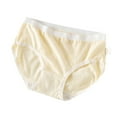 thumbnail image 1 of Rohuuque Cotton Underwear for Women High Waisted Cotton Underwear Full Coverage Tummy Control Comfort Panties Yellow, 1 of 4