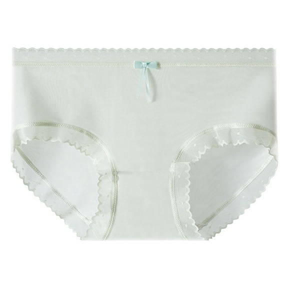 Rohuuque Cotton Underwear for Women Invisibles Cotton Hipster Panties Low Rise Soft Stretch Breathable Bikini Underwear Green