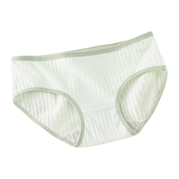 Rohuuque Cotton Underwear for Women Mid Waist Hipster Panties Briefs Soft Stretch Breathable Comfort Bikini Underwear Green
