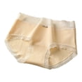 thumbnail image 1 of Rohuuque Cotton Underwear for Women Mid Waisted Invisibles Briefs Comfortable Underwear Lace Trim Moisture Wicking Bikini Briefs Yellow, 1 of 4