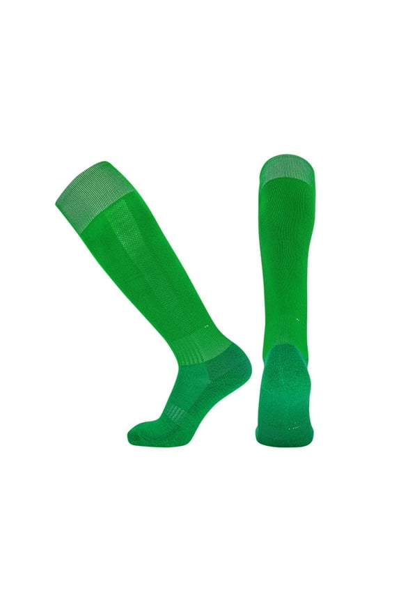 Rohuuque Grip Socks for Men Fashion Soccer Socks Solid Color Sweat Absorption Non-slip Over Knee High Tube Sports Football Socks Olive Green