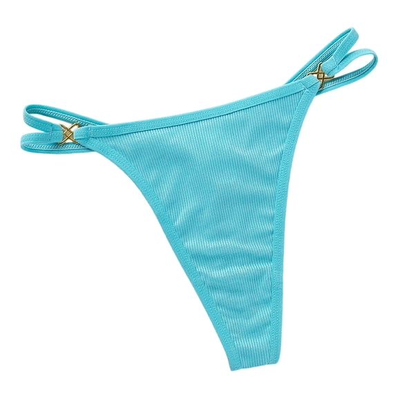 Rohuuque Invisibles Thongs for Women Low Rise Thong Comfort Underwear No Show Breathable Everyday Invisibles Panties Green