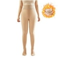 thumbnail image 1 of Rohuuque Long Johns Thermal Pants for Women Fake Translucent Thermal Tights Pantyhose Sheer Leggings Footed Thermal Pantyhose Beige, 1 of 4