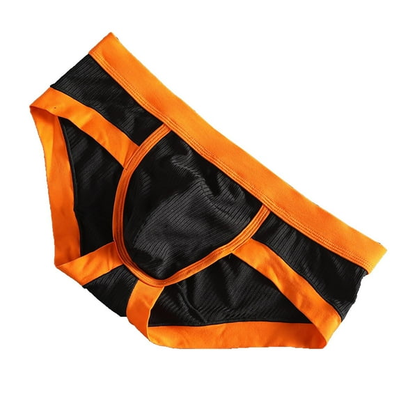 Rohuuque Men's Briefs Underwear Cotton Briefs Breathable Underwear Basic Comfort Ultra Light Color Daily Wear Trunks Black