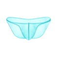 thumbnail image 1 of Rohuuque Men's Ice Silk Briefs Underwear Solid Sheer Low Rise Briefs Lightweight Comfort Underwear Triangle Briefs Sky Blue, 1 of 3