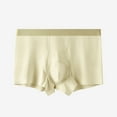 thumbnail image 1 of ZQUUVOU Men's Invisibles Boxer Briefs Breathable Cotton Underwear Solid Colors with Elastic Waistband Low Rise Comfort Trunks Beige, 1 of 8