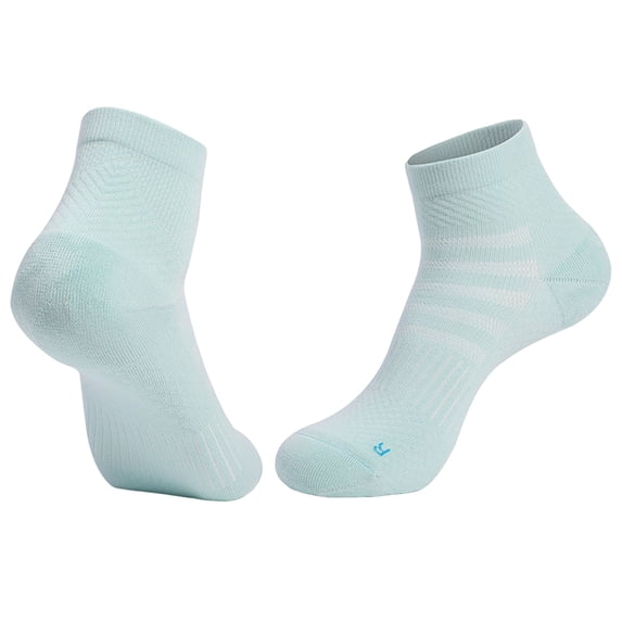 ZQUUVOU Men's Sport Running Socks Moisture Wicking Breathable Cotton Socks Cycling Athletic Performance Outdoor Comfort Socks Green