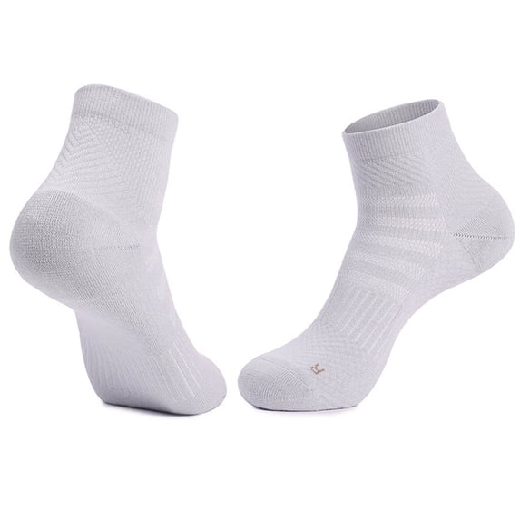 ZQUUVOU Men's Sport Running Socks Moisture Wicking Breathable Cotton Socks Cycling Athletic Performance Outdoor Comfort Socks Purple