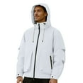 thumbnail image 1 of ZQUUVOU Men's Waterproof Rain Jacket Outdoor Lightweight Windbreaker Rain Jacket Raincoat with Hood for Hiking Fishing Activewear White, 1 of 9