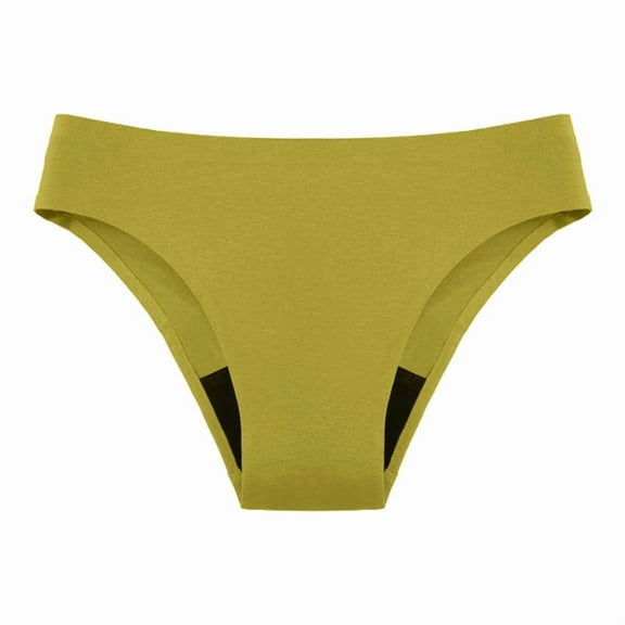 Rohuuque Period Panties for Women Low Waisted Invisibles T-thong Thong Briefs No Show Period Cheeky Panties Underwear Green