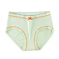 thumbnail image 1 of Rohuuque Period Panties for Women Solid Color Soft Comfort Underwear Breathable Panties Bow Ribbon Edge No Show Panties Green, 1 of 4