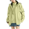 thumbnail image 1 of ZQUUVOU Women's 3 in 1 Winter Jacket Parka Snow Ski Jacket Set Thermal Fleece Lined Jacket with Zippered Pockets Windproof Waterproof Coat Green, 1 of 7