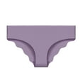 thumbnail image 1 of Rohuuque Women's Bikini Bottom Curvy Low Rise Comfort Panties Ice Silk Breathable Cheeky Underwear Solid Color Swimsuit Bottom Purple, 1 of 2