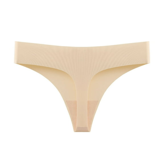 Rohuuque Women's Bikini Bottom Ice Silk Cooling Briefs Low Rise Panties Full Coverage Bathing Suit Bottoms Swimsuit Bottom Beige