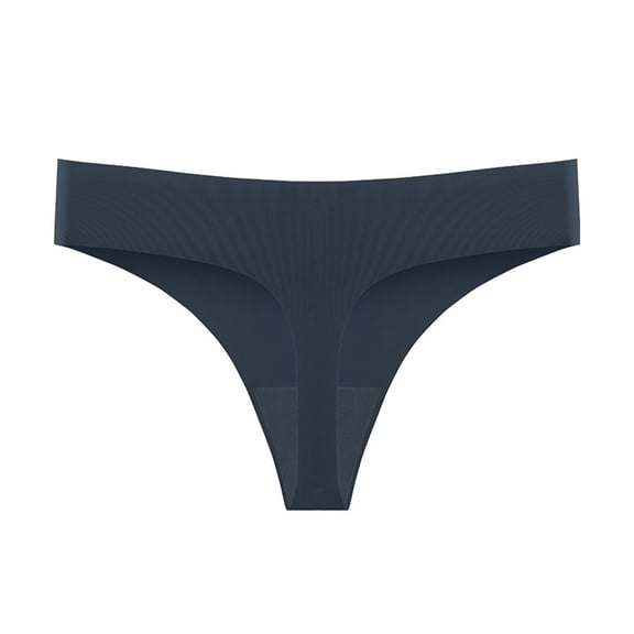 Rohuuque Women's Bikini Bottom Ice Silk Cooling Briefs Low Rise Panties Full Coverage Bathing Suit Bottoms Swimsuit Bottom Dark Blue