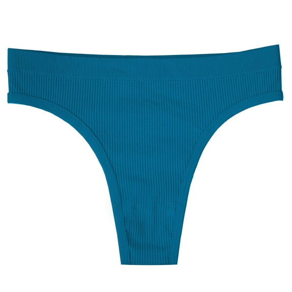 Rohuuque Women's Bikini Bottom Ribbed Knit Briefs Solid Color Low Rise Panties Breathable Comfort No Show Cheeky Underwear Green