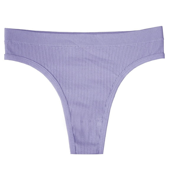 Rohuuque Women's Bikini Bottom Ribbed Knit Briefs Solid Color Low Rise Panties Breathable Comfort No Show Cheeky Underwear Light Blue