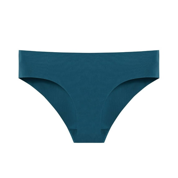 Rohuuque Women's Bikini Bottom Solid Color Pants Low Waist Comfortable Breathable Panties No Show Underwear Cheeky Briefs Green