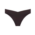 thumbnail image 1 of Rohuuque Women's Bikini Bottom Solid Low Rise Comfort Panties Breathable No Show Underwear Fashion Cheeky Briefs Coffee, 1 of 2