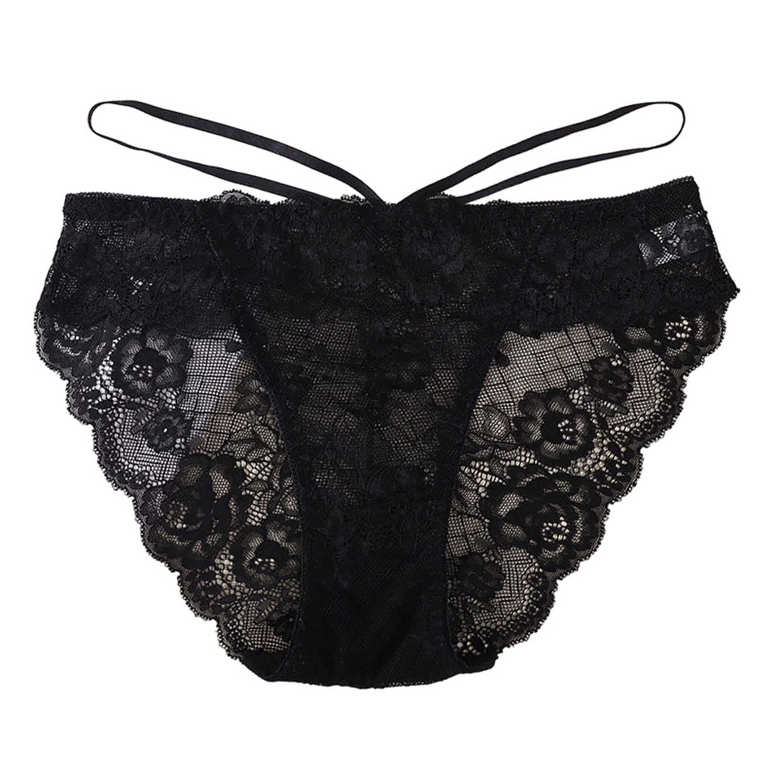 Rohuuque Women's Lace Cotton Panties Cheeky Panties Low Rise Breathable ...