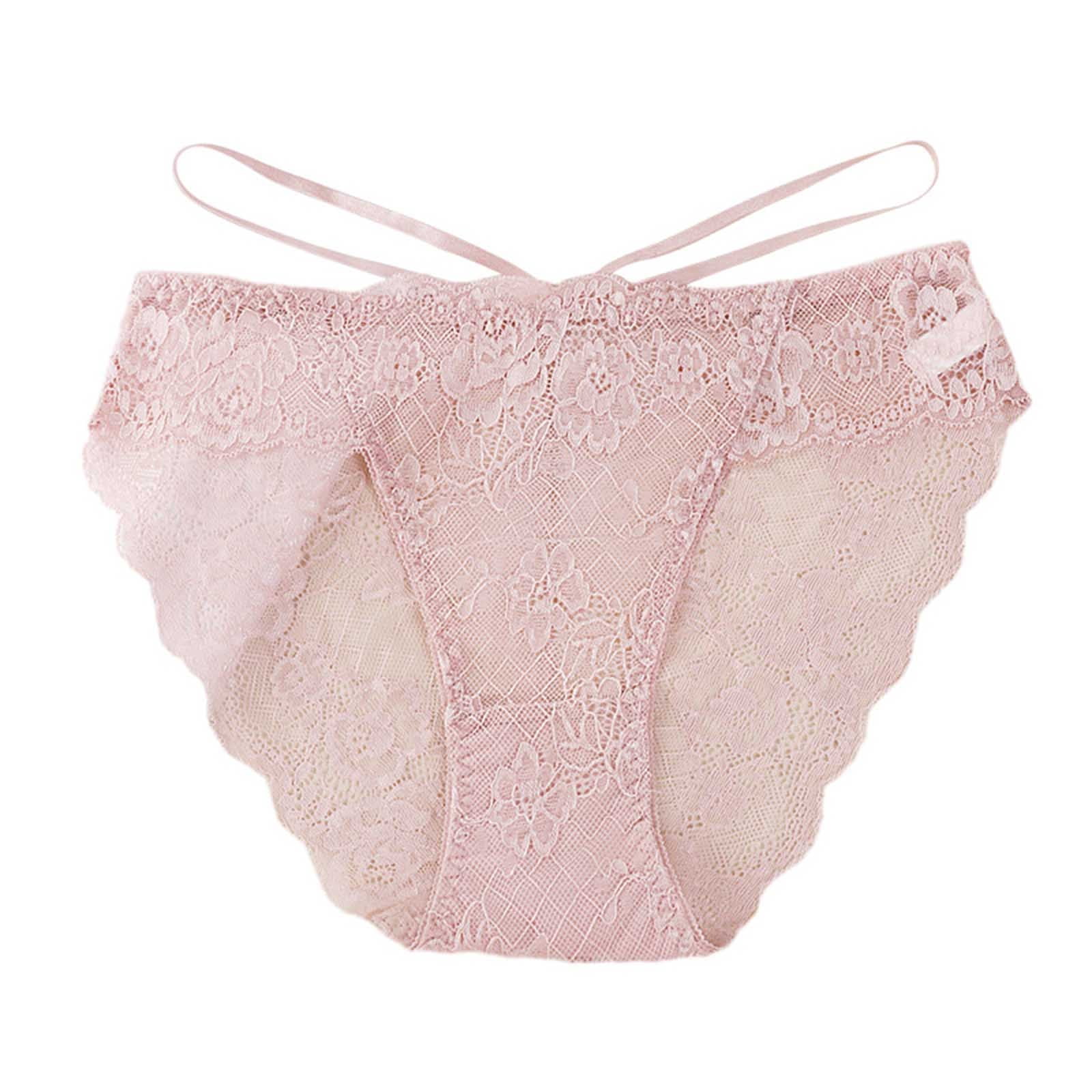 Rohuuque Women's Lace Cotton Panties Cheeky Panties Low Rise Breathable ...